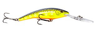 Rapala Unisex-Adult Deep Tail Dancer Angelköder-Angelzubehör aus Balsaholz-Stabile Tauchschaufel-Süßwasser Spinnköder-Lauftiefe 4.5m-Fischköder 7cm, 9g-Hergestellt in Estland-Hot Steel, 7 cm / 9 g
