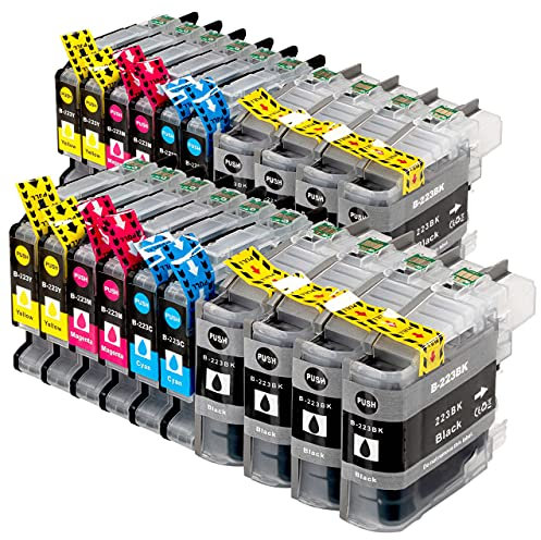ESMONLINE 20 komp. Druckerpatronen als Ersatz zu Brother LC-223 für MFC J4420DW J4620DW J4625DW J5320DW J5620DW J5625DW J5720DW J880DW J680DW J480DW DCP J562DW J4120DW (20er Set) LC223