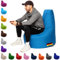 PATCH HOME Gamer Kissen & Lounge Sitzsack – befüllbar mit Reißverschluss, gefüllt mit Styropor, geeignet für In- & Outdoor. Perfekt als Gaming Sessel Sitzkissen (Königsblau - Ø 75cm x Höhe 80cm)