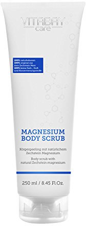 Vitabay Magnesium Body Scrub 250 ml • Körper Peeling mit Original Zechstein Magnesium • Made in Germany