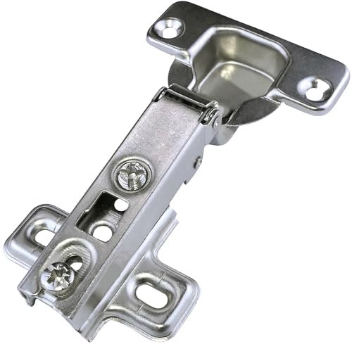 AERZETIX - C41037 - Lot de 4 Charnières invisibles - ouverture à 110° - pour portes en applique avec recouvrement total - ouverture de montage ⌀35 mm - pour portes de meubles, cuisine, armoires