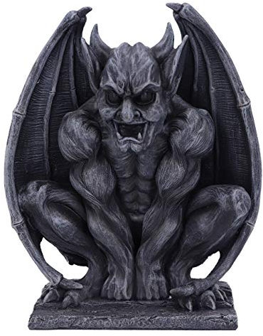 Nemesis Now Adalward Dark Black Grotesque Gargoyle Figurine 26cm, Resin, Black, Expertly Crafted Adalward Gargoyle, Gothic Giftware, Cast in the Finest Resin, Painstakingly Hand-Painted
