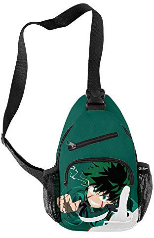 NCTCITY Damen Herren Brusttasche Schleuder Rucksack Umhängetasche Schultertasche Tasche Sporttasche Anime 3D-Druck Canvas Crossbody Bag für Reisen Wandern Camping
