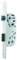 Yale Serrure à encastrer à condamnation, axe 40 mm, Coffre 135 mm - Y13R-A40/B/SC - Pêne Réversible, Têtière Bouts Ronds - Porte Salle de Bain et WC - Blanc, Gâche Incluse, Standard