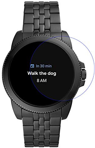 AWADUO Compatible avec Fossil Men's Gen 5E 44 mm, film protecteur d'écran en verre trempé pour Fossil Men's Gen 5E 44 mm/Fossil Women's Gen 5E 42 mm, fabriqué à partir de verre véritable