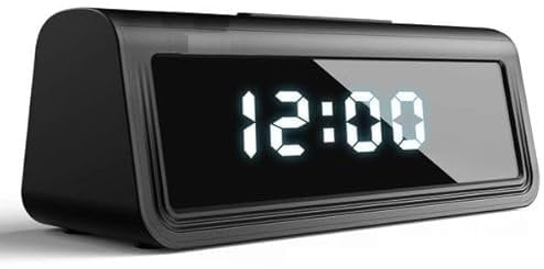 Eurrowebb Spy Camera Alarm Clock Full HD 4K WiFi IR Motion Detector