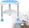 YRHome Duschhocker Badestuhl Duschstuhl Höhenverstellbar Bad 360° Drehbar bis 200KG Anti-Rutsch mit praktische Ablage Duschsitz Badsitz Saugnäpfen