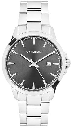 Carlheim Men's Watches Adam 4006 Silver Japanese Quartz Movement