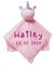 Wuff-Dogsworld Baby Kuscheltuch VIELE Modelle mit Namen Bestickt Geschenk Taufe Geburt Schmusetuch Schnuffeltuch Trösterchen Junge Mädchen (Einhorn rosa)