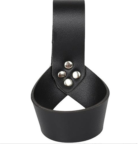 XNHIU Axe Holster Leather Axe Protective Cover Halloween Knight Axe Holster Handmade Supplies Dress-Up Accessories for Halloween Christmas Outdoor (Black)