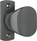 Türknauf Anthrazit 65 mm - Aluminium Türknopf – Ergonomisch Türgriff Gartentor – Türklinken Knauf - Türdrücker Gartentor - Türklinke für Gartentür – Knopfdrücker - Türknöpf