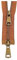 ROWCES 5# Bunter offener Doppelschieber Kupfer-Metallreißverschluss 2-Wege-Reißverschluss für Kleidungsstück-Nähzubehör, Braun, 80cm