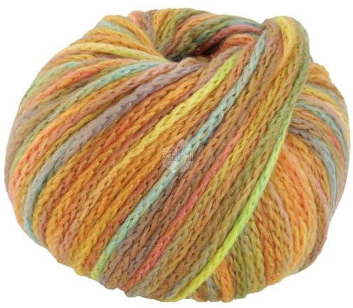 LANA GROSSA Cool Merino Big Color | Voluminöses Kettengarn aus klassischer Merinowolle | Handstrickgarn aus 90% Schurwolle & 10% Polyamid | 50g Wolle zum Stricken & Häkeln | 90m Garn FB 403