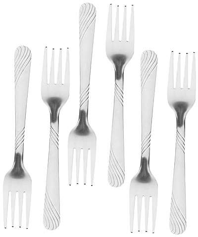 Zerodeko 8 Piezas Tenedor Creativo De Acero Inoxidable. Tenedores Forks Tenedor De Fiesta Cucharas Tenedor De Frutas Tenedor Doméstico Horquillas Metalicas Rosario Vajilla Filete