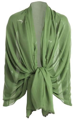 Van Der Rich ® - Schal Weich und Angenehm im Griff 90cm*180cm - Damen (Hellkhaki)