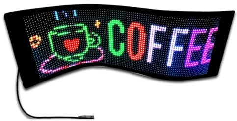 CTRLZS Écran LED pour voiture - Affichage flexible - Défilement d'informations - Publicité - Panneau lumineux pour vitre arrière - Accessoires B, 500436610A2