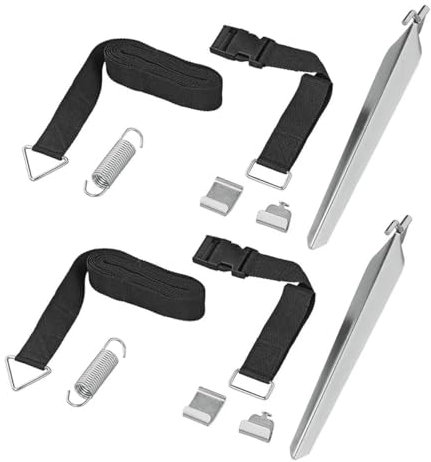 Moritz Lot de 2 sangles anti-tempête universelles de 3 m avec fermeture rapide pour auvents, camping-cars, caravanes I Protection contre les tempêtes, tendeurs, tendeurs, kit de serrage pour auvent