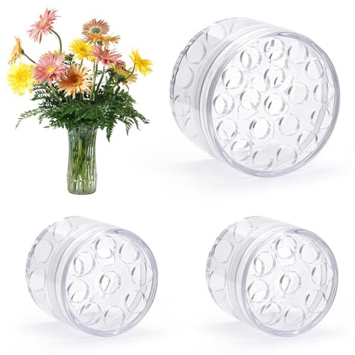 WALLFID 3 Stück Spiral Ikebana Stielhalter,Blumenstielhalter,DIY Blumenstrauß Twister Blumen Blumenarrangement Halter für Vasen Dekor (S+L)