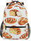 JUZGTSIT Bread Print School Bookbag with Name Tag Water Laptop Backpack Casual Daypack for Teenagers Girls