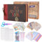 Our Adventure Book Scrapbook with Embossed Words Hard Cover Travel Photo Album, Scrapbook Supplies with Box for Couples Wedding, Anniversary, Valentine's Day, Christmases etc, 30 x 19cm 80pages