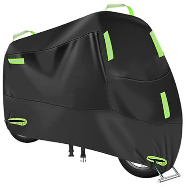 MYJDML Motorrad Abdeckplane Outdoor für Honda Ape 50 2002-2016, 420D Oxford Stoff Motorradabdeckung Motor Moped Roller Wasserdicht UV-Beständiges Motorradgarage,A