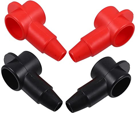 PLAFOPE 4pcs Battery Terminal Cover Protective Pvc Cover for Car Rv Battery Terminals Replacement