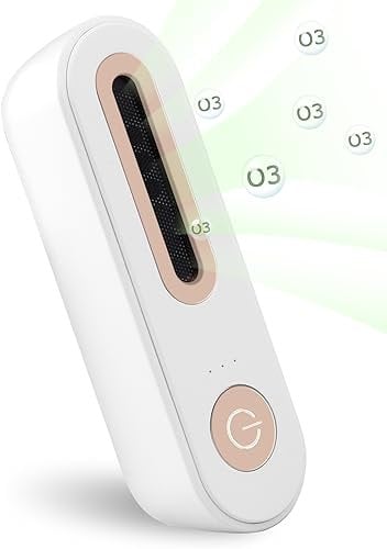 Deodorante USB per frigorifero, mini generatori di ozono per frigorifero, deodorante portatile riutilizzabile, ricaricabile, elimina gli odori per frigorifero, auto, scarpiera, armadio