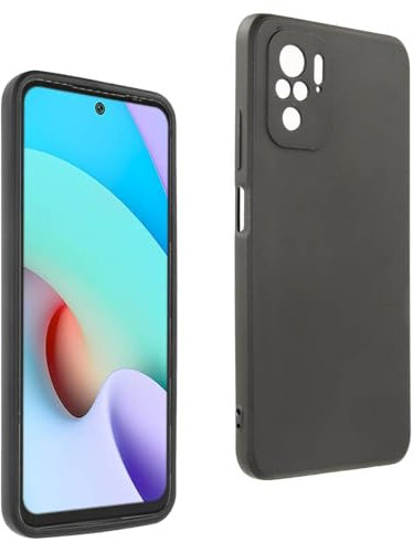 Funda Carcasa para XIAOMI REDMI Note 10 4G - Note 10S, Anti-Deslizante Negra, Elegante y Ligera, TPU Flexible Premium