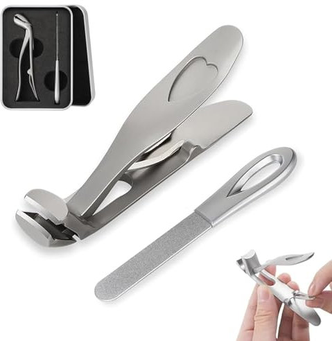 Coupe Ongle,Coupe-Ongles,Coupe-Ongles Ergonomique,Coupe Ongle Professionnelv,Coupe Ongle Pied,Coupe-Ongles À Tête Inclinée pour Personnes Âgées,Coupe Ongle Ergonomique à Large Tête Angulaire
