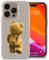 AIGAT Teddy Bear Funny Kiss My A.. Cute TPU Acrylic Silicon Case Cover for iPhone 16 15 14 13 12 11 Series Models - Clear Transparent Bumper Case