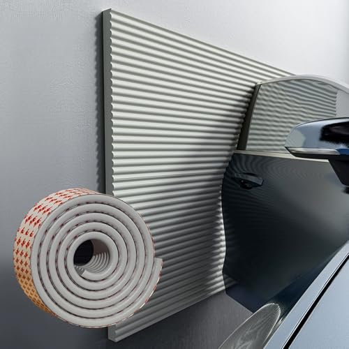 APMOE Garagen Wandschutz Garage Selbstklebend, für Auto Türkantenschutz, Garagen-Wandschutz Wandpolsterung, Kantenschutz Garage für Autotüren, Kann Geschnitten Werden Schaumstoff(Grau,200 cm x 20 cm)