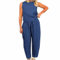 NSICBMNO Blue Co Ord Sets For Women Summer Lounge Wear Sets Plaid Pyjamas Sleeveless Vest Tops Baggy Trousers 2 Piece Outfits Checked Pj Bottoms Cotton Tops Casual Tracksuit Gym Outfits Streetwear