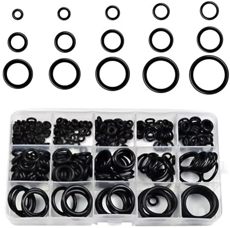 Product Title: O Rings Kit, Rubber Gasket Set, Washer Assortment Seals, Leakproof Durable Construction, Multipurpose Automotive Household Repair, Sealing Ring Kit