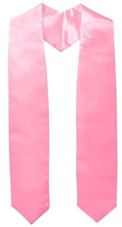Sciarpa grande sciarpa, telo avvolgente per abbigliamento accademico, accessorio, fascia in colore puro, ricordo elegante per tutte le stagioni, sciarpa sciarpa da collo donna chiusura, Colore: rosa