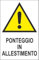 M-ITALY CARTELLO SEGNALETICO - PONTEGGIO IN ALLESTIMENTO - Adesivo Extra Resistente, Pannello in Forex, Pannello In Alluminio (Plastica, 10x15 cm)