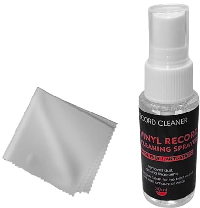 Laikoutd Benutzerfreundliche Reinigungsflüssigkeit Für Schallplatten 30 Ml Mit Mikrofasertuch Präziser Reiniger Geräuschreduzierung Reiniger Für Play Vinyls