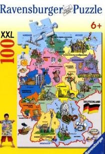 Ravensburger - 100 Teile XXL - Deutschlandkarte: Die Länder