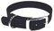 LENNIE BioThane Halsband, Dornschnalle, 19 mm breit, Größe 30-36 cm, Schwarz, Aufdruck möglich