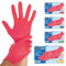 FRANZ MENSCH Hygostar Nitrilhandschuhe Safe Light | puderfrei, rot, 8/M, 24cm, 100 Stück, Einweghandschuhe, Einmalhandschuhe, in Gr. XS, S, M, L, XL & XXL verfügbar
