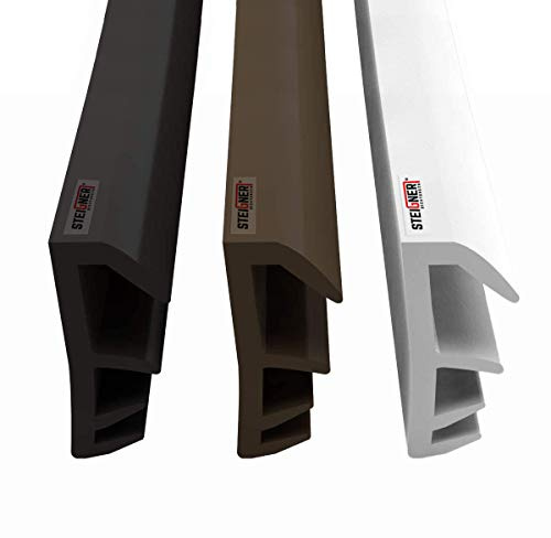 STEIGNER Flügelfalzdichtung Fensterdichtung Nutbreite 5mm aus TPE, 5m, Weiss, SFD14
