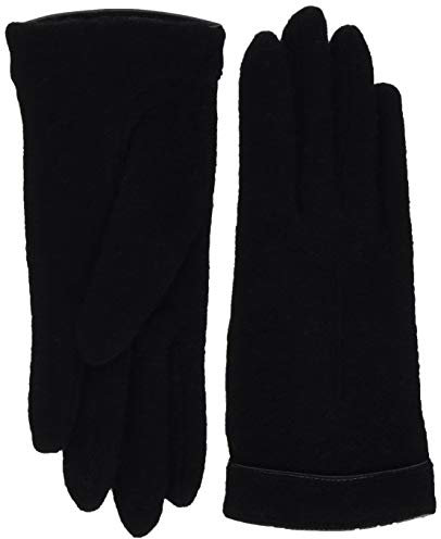 Roeckl Damen Cut & Sewn Leather Piping Handschuhe, Schwarz (Black 000), One Size