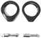 49mm Moto Indicador Recolocación Abrazaderas para Horquilla Soportes - Negro - Bueno para Custom Project Motos & Trike