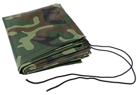 Sharplace Bootsplane Persenning - Kanu Schlauchboot Abdeckplane, Grün Camouflage, 3,8 m