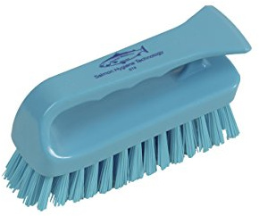 Hillbrush Hygiene ST8B Professional Stiff 152 mm Grippy Scrub, Blue