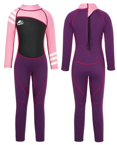 Gogokids Traje de Neopreno para Niños Niñas - Traje de Buceo de Una Pieza 2.5mm Neopreno Ropa de Natación UV 50+ Protección Solar