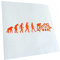Kiwistar Autoaufkleber - Evolution Dachdecker - Neonorange - 20x4cm - Aufkleber für Auto, Laptop, Fahrrad, LKW, Motorrad Mehrfarbig JDM Decal Racing