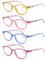 MODFANS (4 Pack) Lesebrille 1.0 Rund Damen,Gute Brillen,Hochwertig,Mode,Komfortabel,Super Lesehilfe,fur Frauen