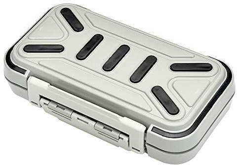 OriGlam Fishing Tackle Storage Box, Double Sided Waterproof 16 Compartments, Tackle Storage Organizer Box, Fishing Lure Box Storage Containers (Gray)