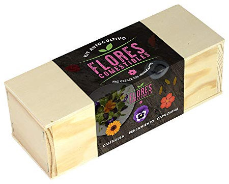 Resetea | Kit Autocultivo | Flores comestible | Caléndula, pensamiento y capuchina.