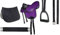 HKM 9346 Shettysattel-Set Beginner, Shetty Sattel inkl Schabracke Steigbügel Violett
